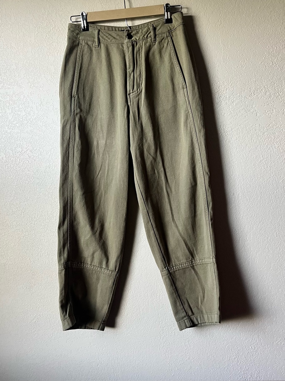 Quince Olive Green Barrel Pants - Picture 5 of 5